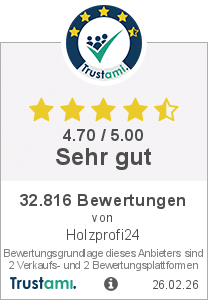 Trustami Vertrauenssiegel von Holzprofi24