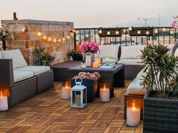 Balkon, Gebäude, Terrasse, Couch, Mobiliar