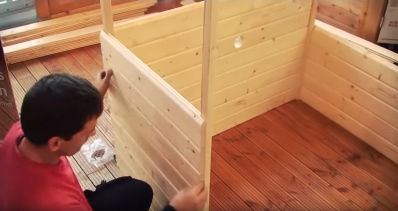 Drinnen, Innenarchitektur, Holzpaneele, Kind, Person