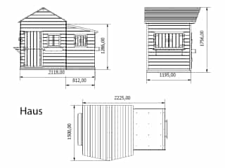 Spielhaus Butterfly KDI XL Produktbild #8
